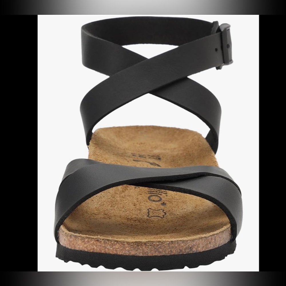 Birkenstock Papillio Lola sandals. Black leather. Size 37, 6-6.5. - Picture 2 of 13